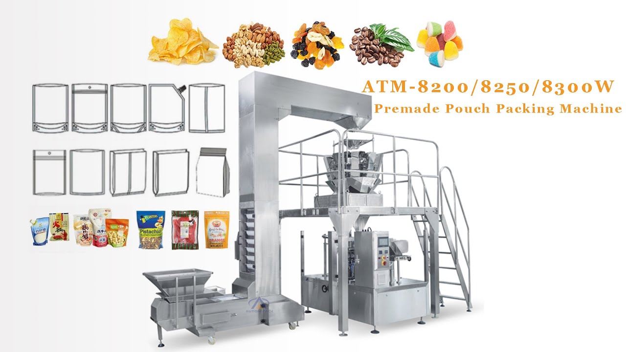 ATM 8200W automatic Millet Oatmeal multihead weigher weighing