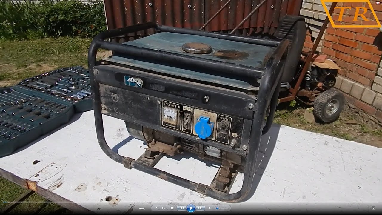 Restoration of old rusted generator engine/ реставрация генератора