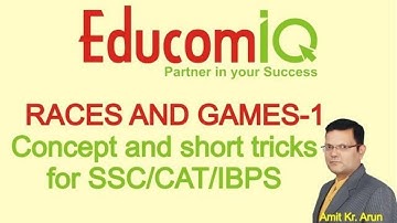 Races and Games concept and short tricks for SSC/CAT/IBPS exam part-1