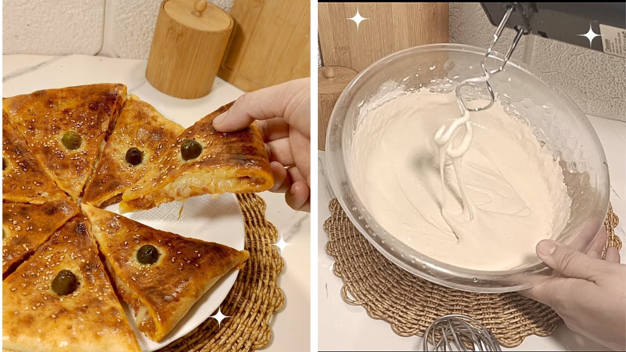 خبز محشي بدون عجن ولا تعب! سريع، سهل وبكمية كبيرة ،العجينة السحرية لرمضان🪄🫓