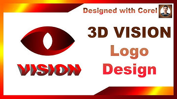 Vision Logo Design #corelDraw #designedwithcorel #corelDrwawtips