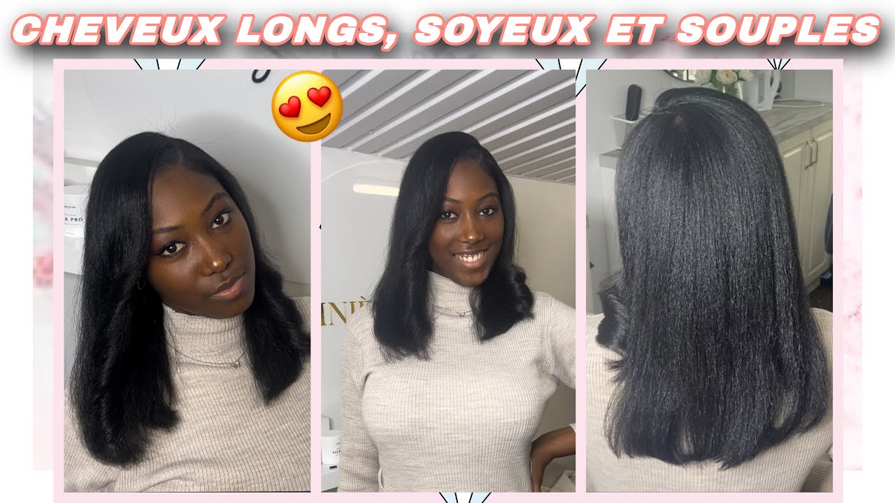 SILK PRESS (sur cheveux naturels) - MÉTHODE POUR AVOIR DES CHEVEUX SOYEUX ET LONGS