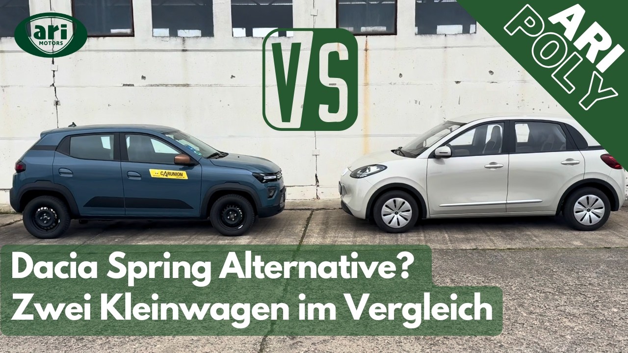 Dacia Spring vs. ARI Poly. Ist der Poly eine Alternative zum Dacia Spring? Elektroautos im Vergleich