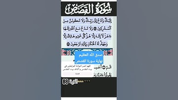 سورة القصص الآية 88 #قرآن #quran #islam #islamicstatus