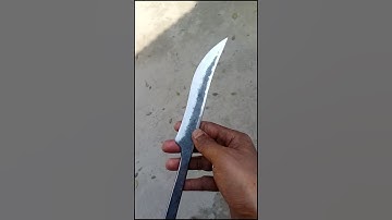 Sharp knife making from scrap metal #forge #knife #scrapmetal #blacksmith #bladesmith