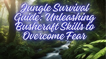 Jungle Survival Guide: Unleashing Bushcraft Skills to Overcome Fear