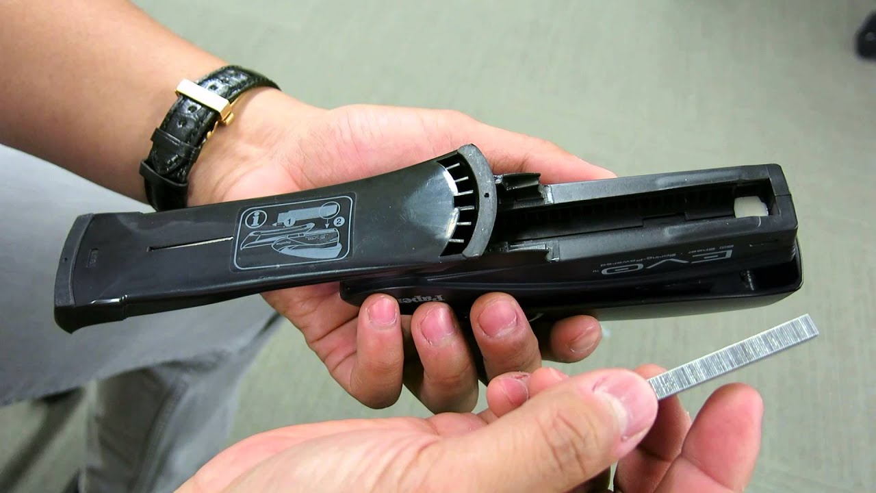 PaperPro® Evo™ Desktop Stapler (Black) Loading Staple instructions