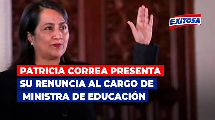 Patricia Correa presenta su renuncia al cargo de m...