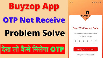 Buyzop App OTP Not Receive Problem Solve || otp receive in buyzop app | buyzop otp problem | #buyzop