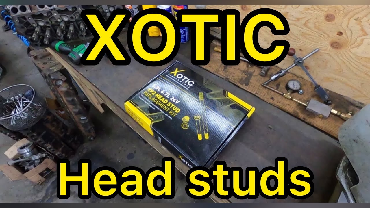 24v cummins xotic head studs expensive ones youtube