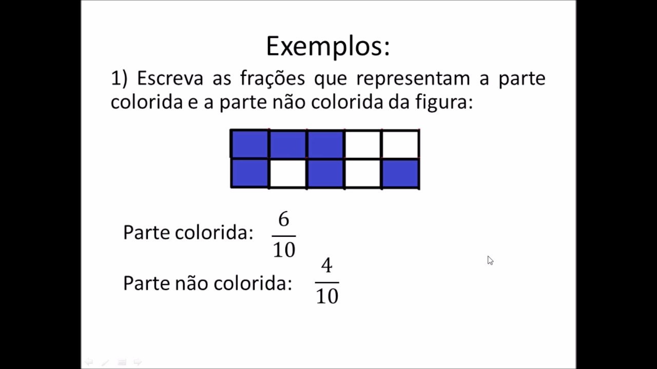 6.14 Frações - Noção, termos, leitura e tipos - YouTube