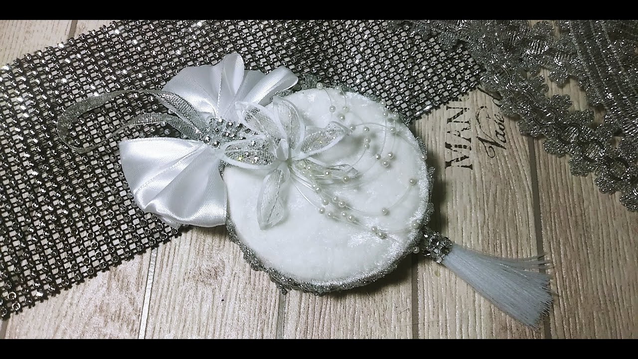 МК/Елочная игрушка из крышек