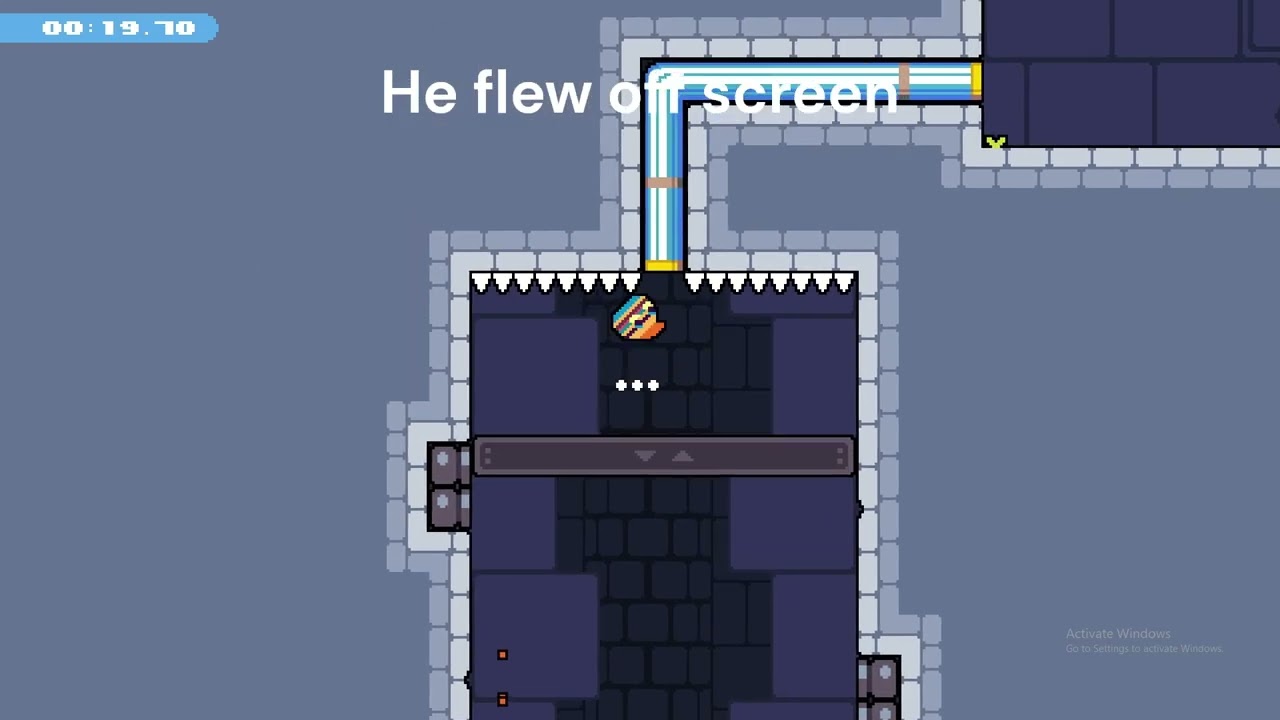 Flying off screen glitch Daily Dadish