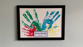 Make a family handprint picture with Crafty Kids Wirral