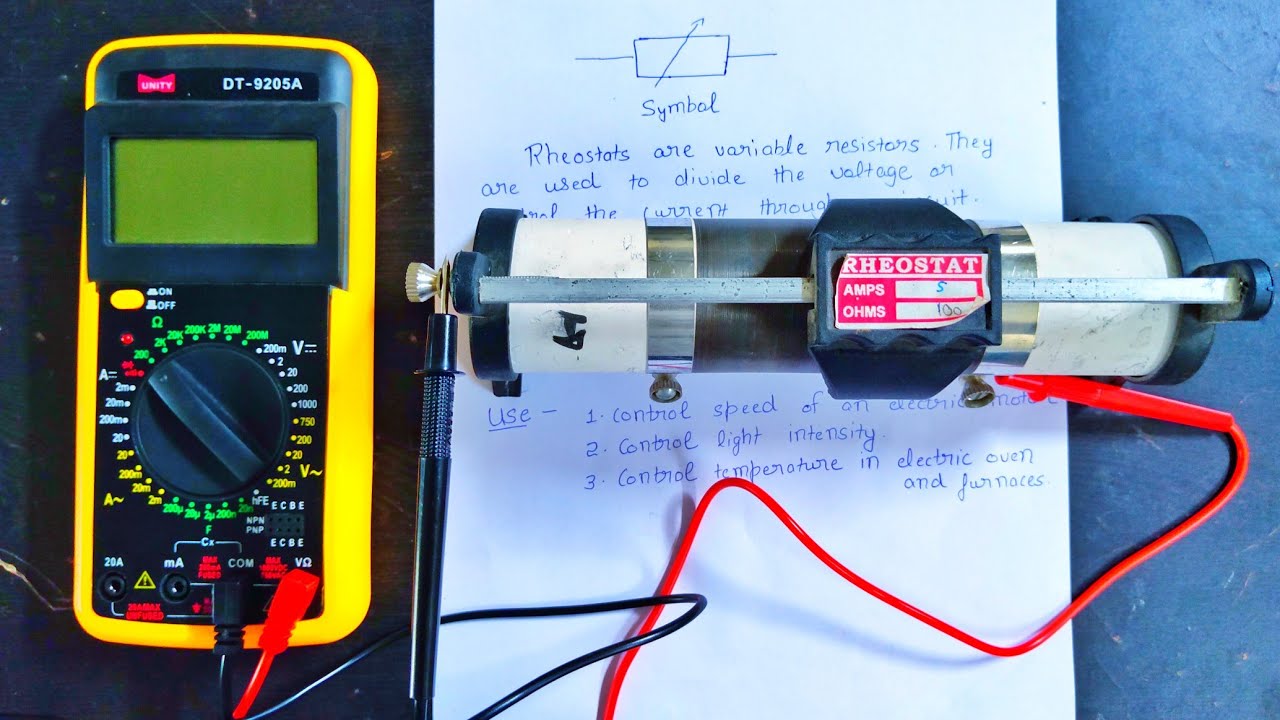 Rheostat Construction and working principle YouTube