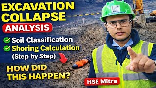 Excavation Collapse Analysis | Soil Classification & Shoring Calculation (Step by Step)