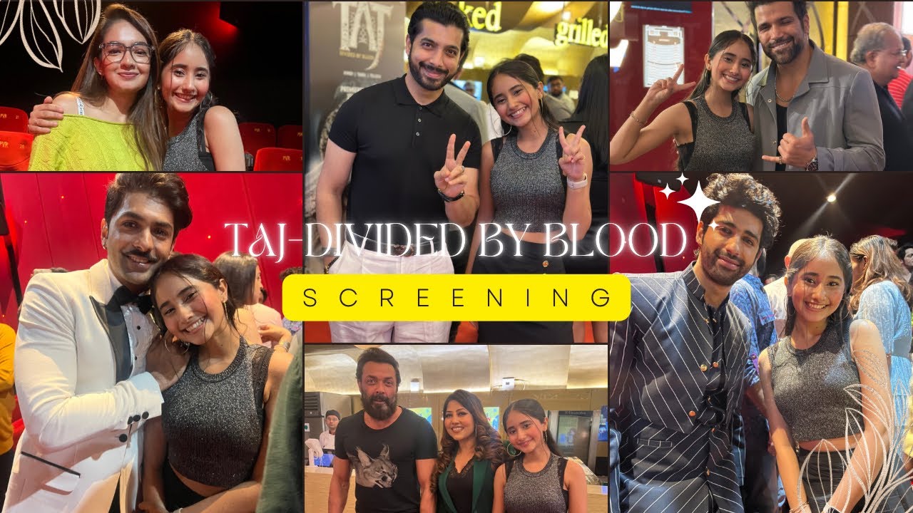 TAJ Divided By Blood Screening L VLOG L Chahat Tewani YouTube taj-divided-by-blood-screening-l-vlog-l-chahat-tewani-youtube