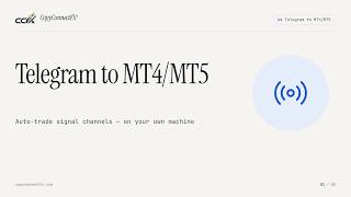 Telegram Signal Copier for MT4/MT5 — Setup Tutorial | CopyConnectFX (Arabic)