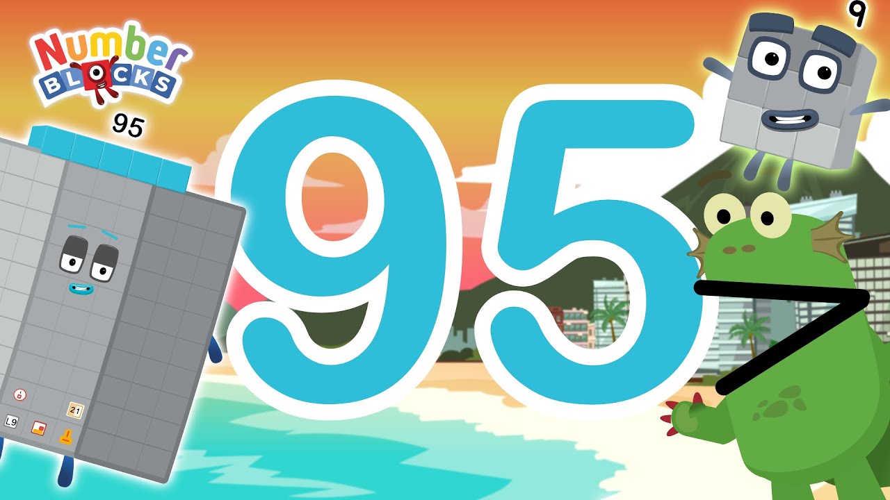 Numberblocks 95 learn to count with 9 Candyland | Numberblocks