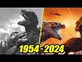 Evolution of godzilla fighting  19542024