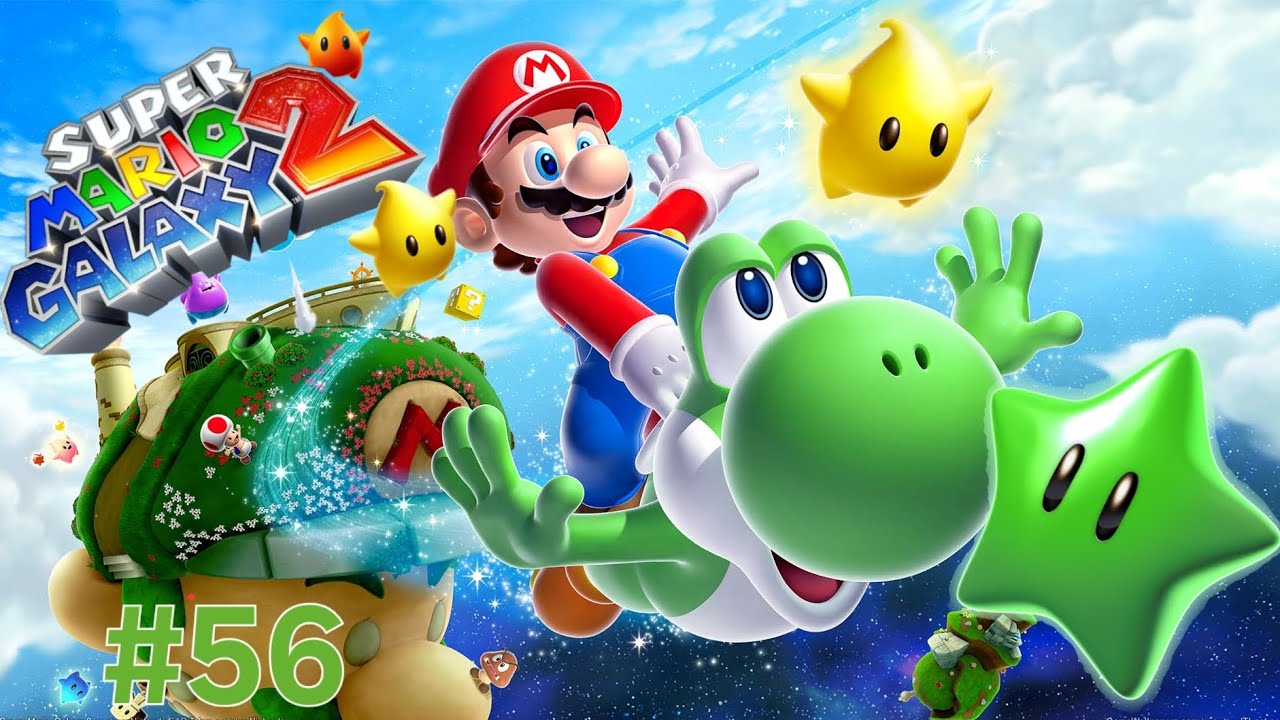 Прохождение: Super Mario Galaxy 2 для Nintendo Switch, часть 56. Американские горки, зелёные звёзды.