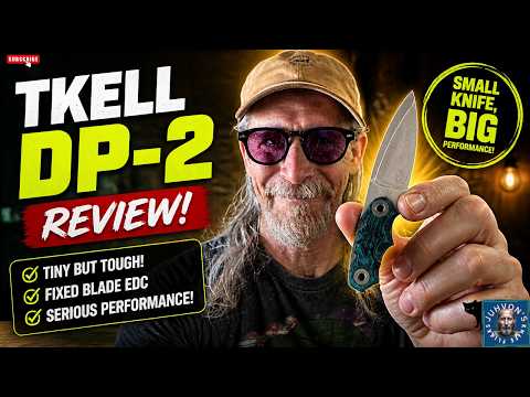 TKell DP-2 Review: The Ultimate Tiny Fixed Blade EDC? | Small Knife, BIG Performance!