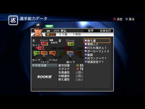 プロスピ2013選手能力】東京ヤクルトスワローズ2013ペナントシーズン
