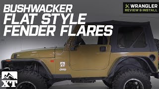 Jeep Wrangler Bushwacker Flat Style Fender Flares (1997-2006 TJ) Review &  Install - YouTube