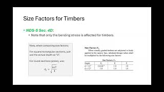 CE 417 Lecture 08: NDS Adjustment Factors, Part 2 [CF, Cr, KF, ϕ] (2026.01.30)