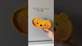 Beginner friendly tutorial on my channel🐻🍯 #crochet #glasses #crochettutorial