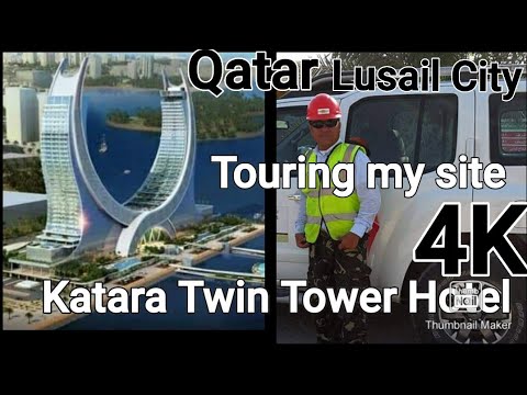 Lusail City, Katara Twin Tower Hotel- -4K HD
