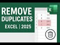 How to Remove Duplicates in Excel | Easy Step by Step Tutorial (2025)
