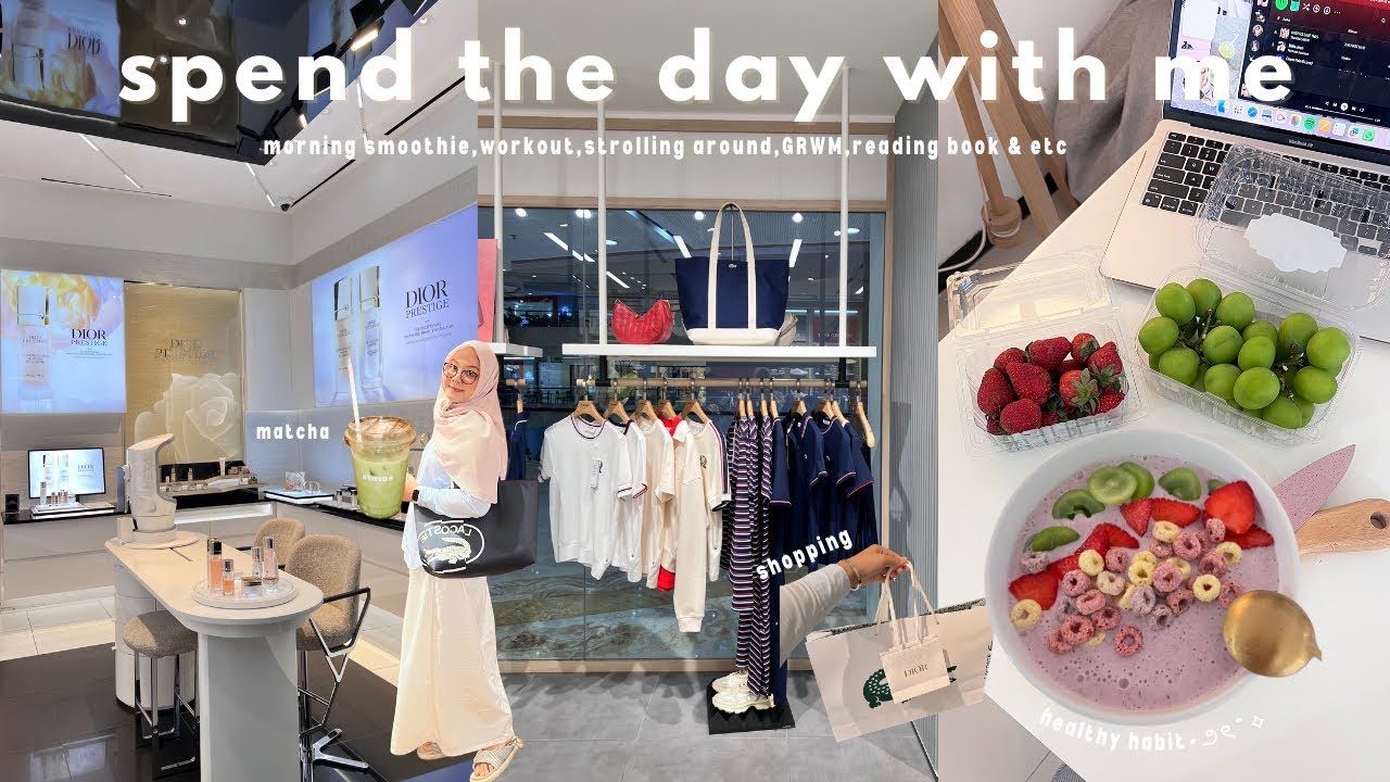 A DAY IN MY LIFE🛍️🍵morning smoothie,healthy habit,shopping,running errands,korean food,reading + etc