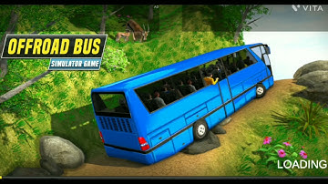 Offroad Bus Simulator Game (pat - 3)| Hard Mode Level - 4 | New Android Bas Game 🎮 | Bas Game Video