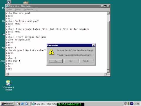 How to create a basic Batch file