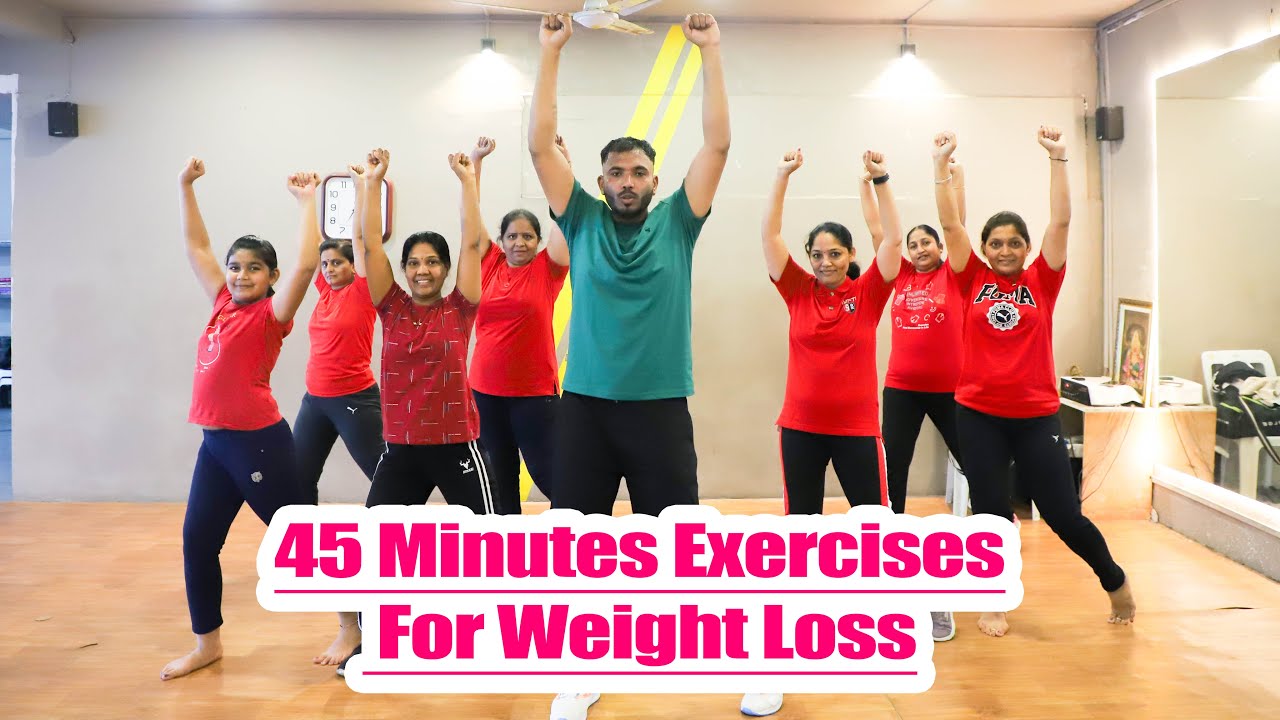 45 Minutes Exercises For Weight Loss | Dance + Zumba + Cardio | Step-N-Rise