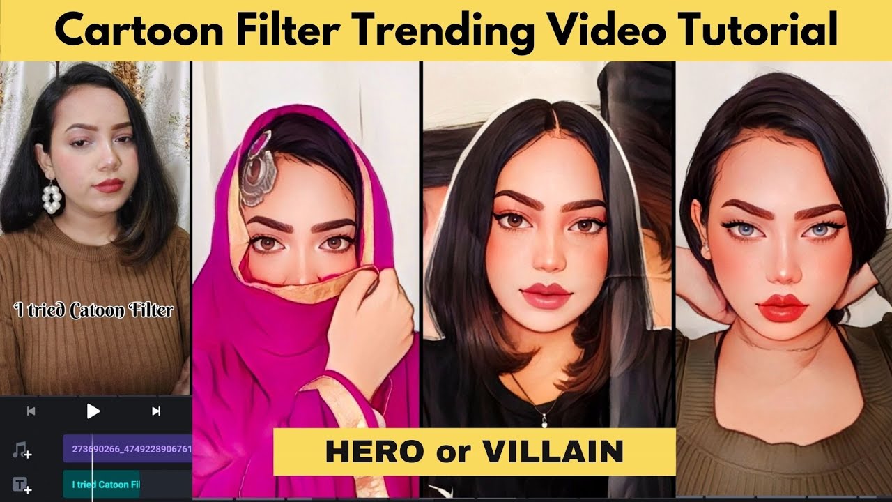 Cartoon filter trending reels video on instagram tutorial | hero or  villain, prequel not working - YouTube