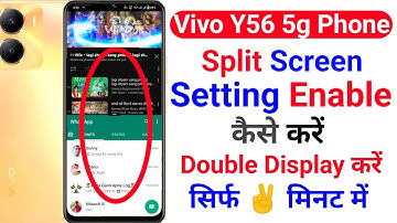 vivo y56 5g split screen setting kaise kare | how to use split screen setting on vivo y56 5g