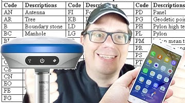 How to use a coding system for topographic surveying on your smartphone?