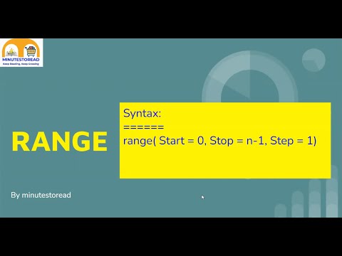 Python3  range demo in Tamil | range syntax and examples