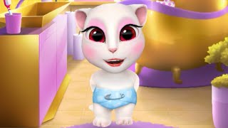 Angela Baby Play/My talking Angela Gameplay great makeover for Kid. Ep.29 screenshot 1