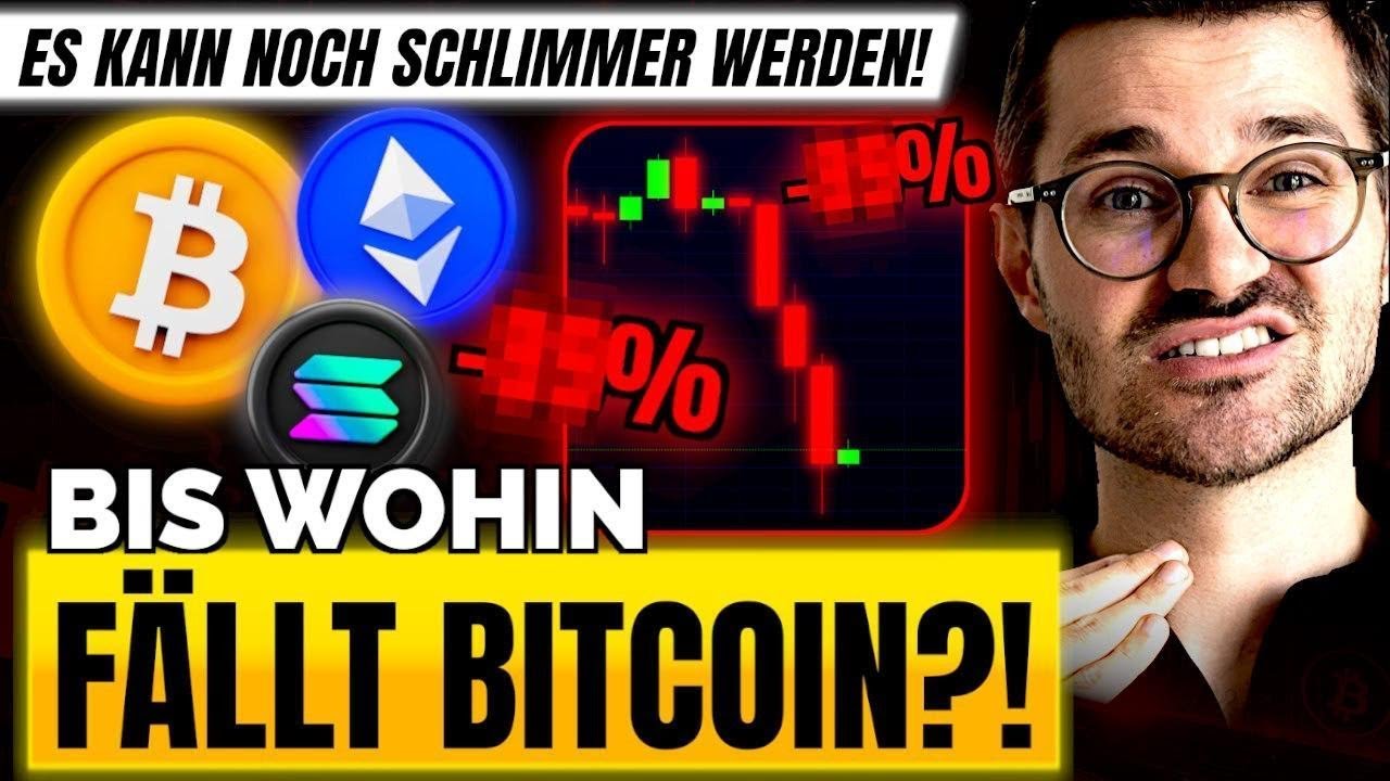 Krypto CRASH?! Der WAHRE Grund & Bis HIER fällt Bitcoin! (SO musst du JETZT  handeln!)
