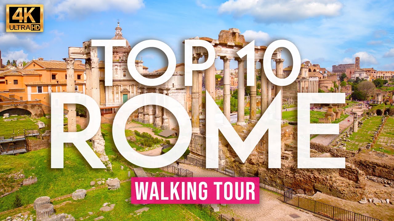 Rome, Italien | 10 Trastevere | Uppslukande Stadsvandring 4K