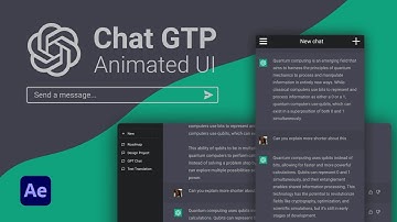 ChatGPT UI/UX Animation - After Effects Template
