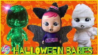 BRAND NEW Halloween🎃 👻Custom Cry Babies Magic Tears Dolls! Glow-in-the-dark baby, Bat-baby & Mummy!