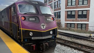 Riding MBTA commuter rail Framingham/Worcester line train #511 from South station to Worcester