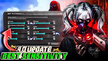 BGMI NEW UPDATE 4.0 CODE 🔥 PUBG/BGMI SENSITIVITY SETTINGS2025 | BEST SCOPE SENSITIVITYSETTINGS💥