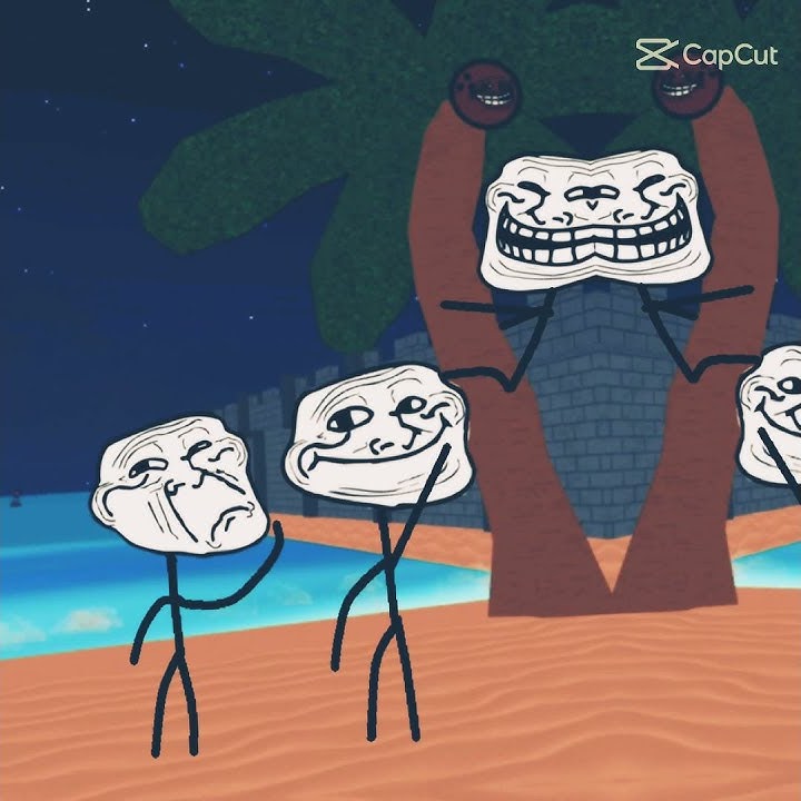 troll face - modelos CapCut