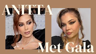 Tentei recriar a make da Anitta no Met Gala!