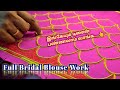 Full Bridal Blouse Using Beads Work in Aari Embroidery | Nakshatra Designers